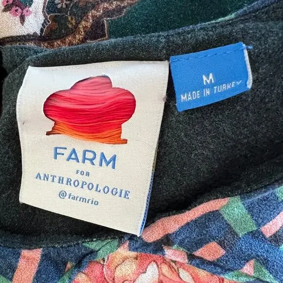 FARM Rio Delicate Tapestry Floral Midi Dress Medium - Picture 7 of 7